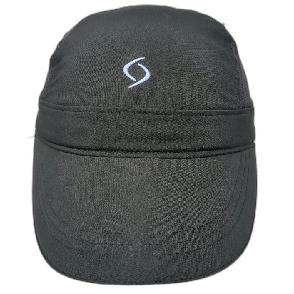 Moving Comfort Baseball Cap Black One Size Mesh Side Pocket Workout Running Hat